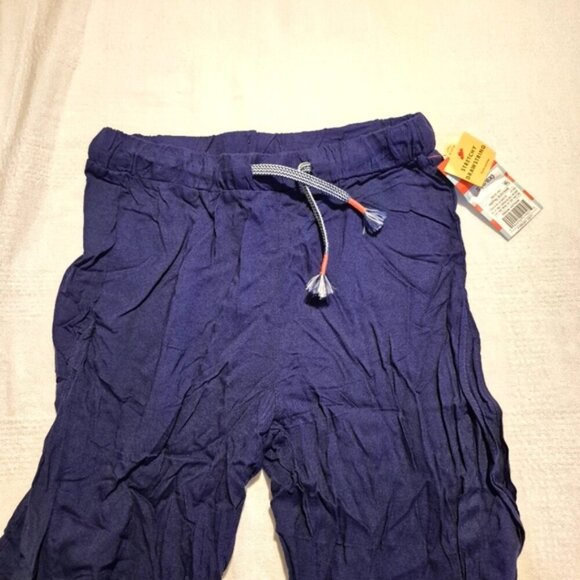 Cat & Jack girls size Small or 6/6X blue cropped pants ruffled bottom legs NWT - Picture 2 of 7
